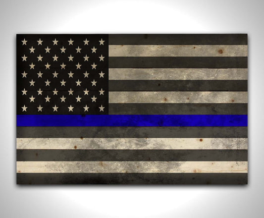 Thin Blue Line Flag