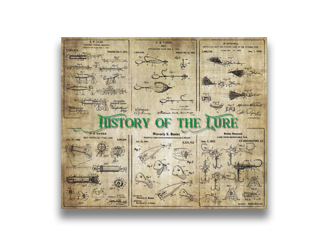 History of the Lure - Patent Collage