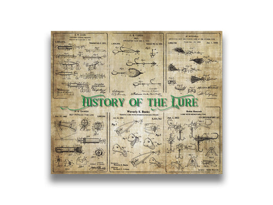 History of the Lure - Patent Collage