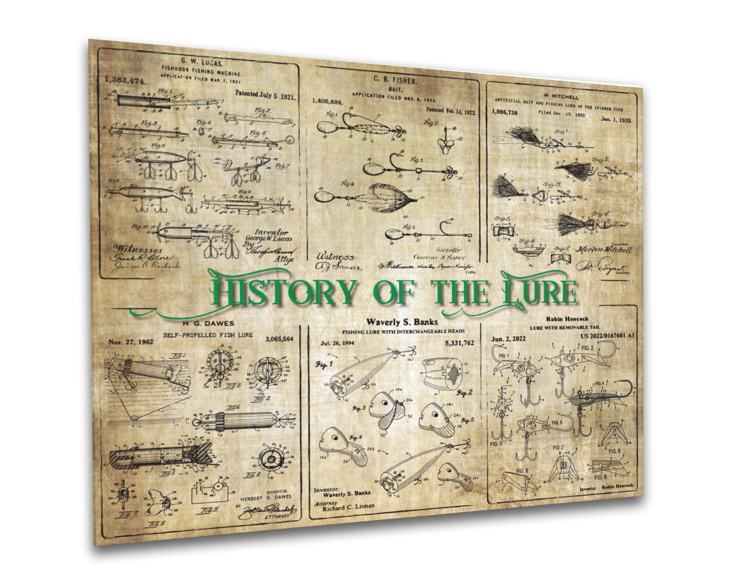 History of the Lure - Patent Collage