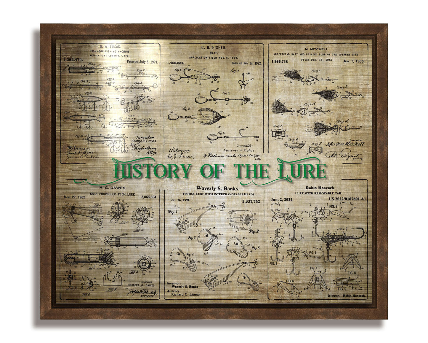 History of the Lure - Patent Collage