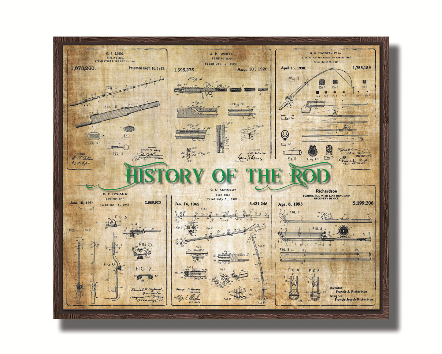 History of the Rod - Patent Collage