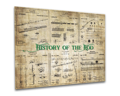 History of the Rod - Patent Collage