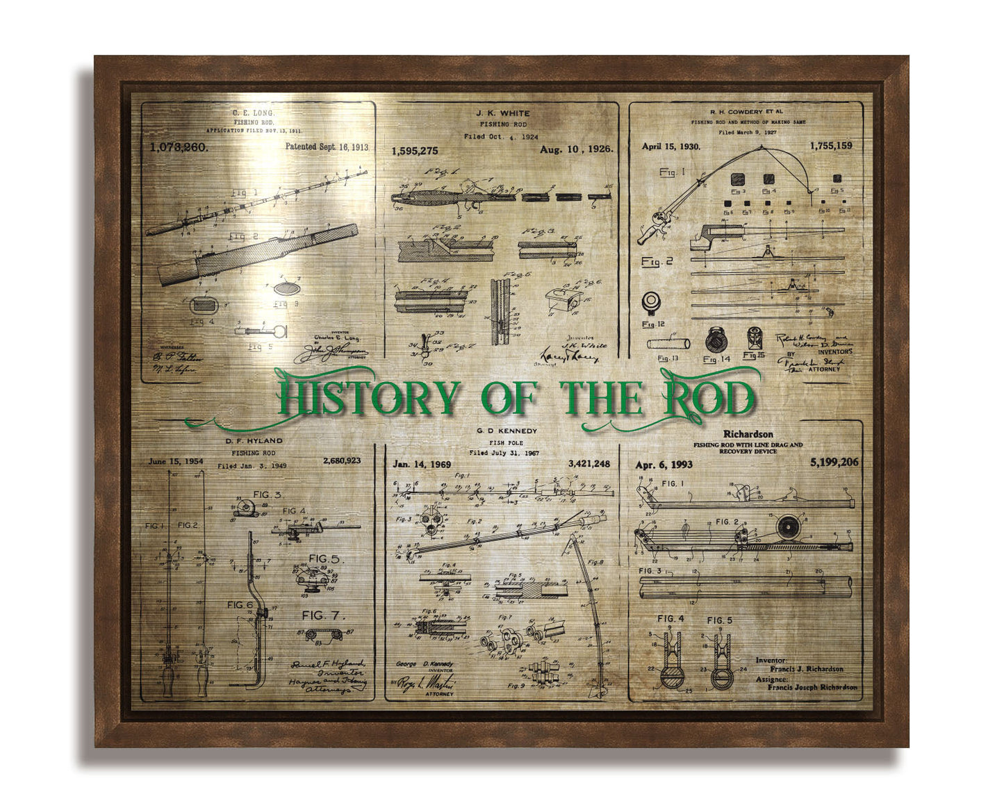 History of the Rod - Patent Collage