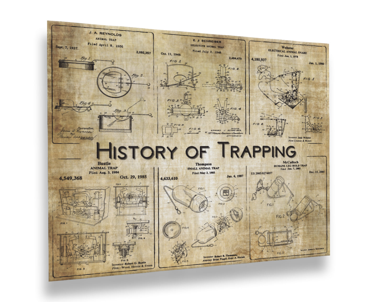 History of Trapping - Patent Collage