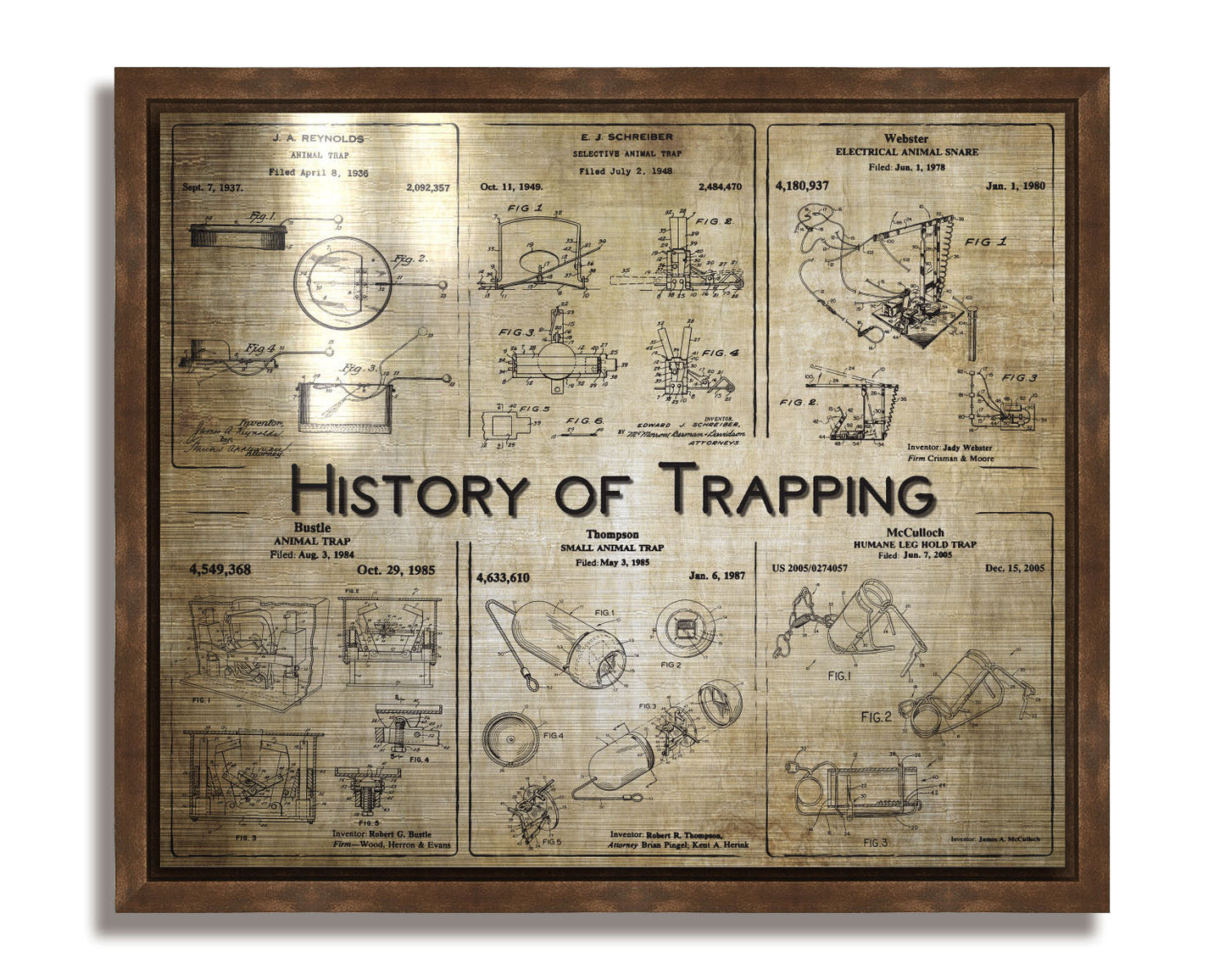 History of Trapping - Patent Collage