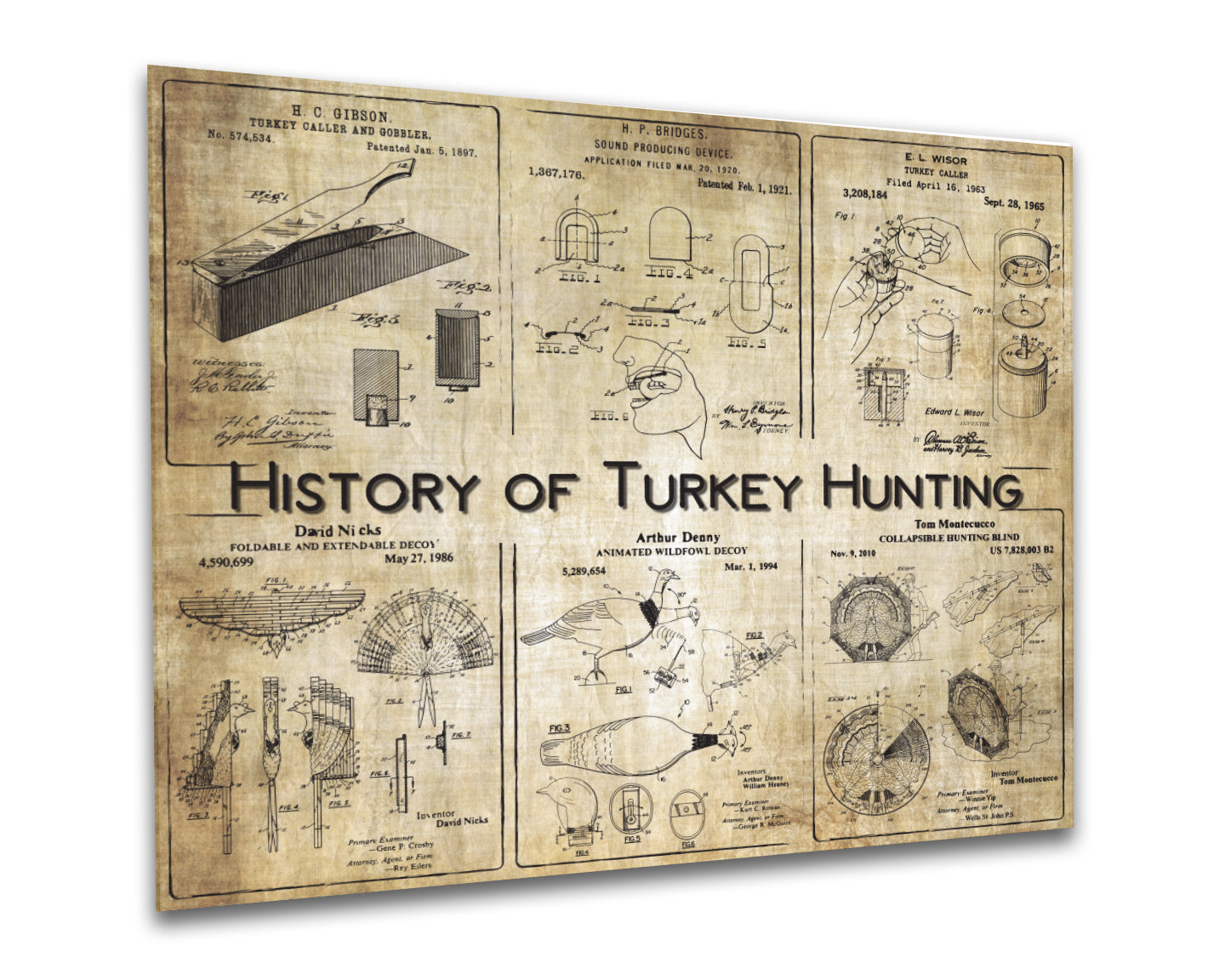 History of Turkey Hunting - Patent Collage