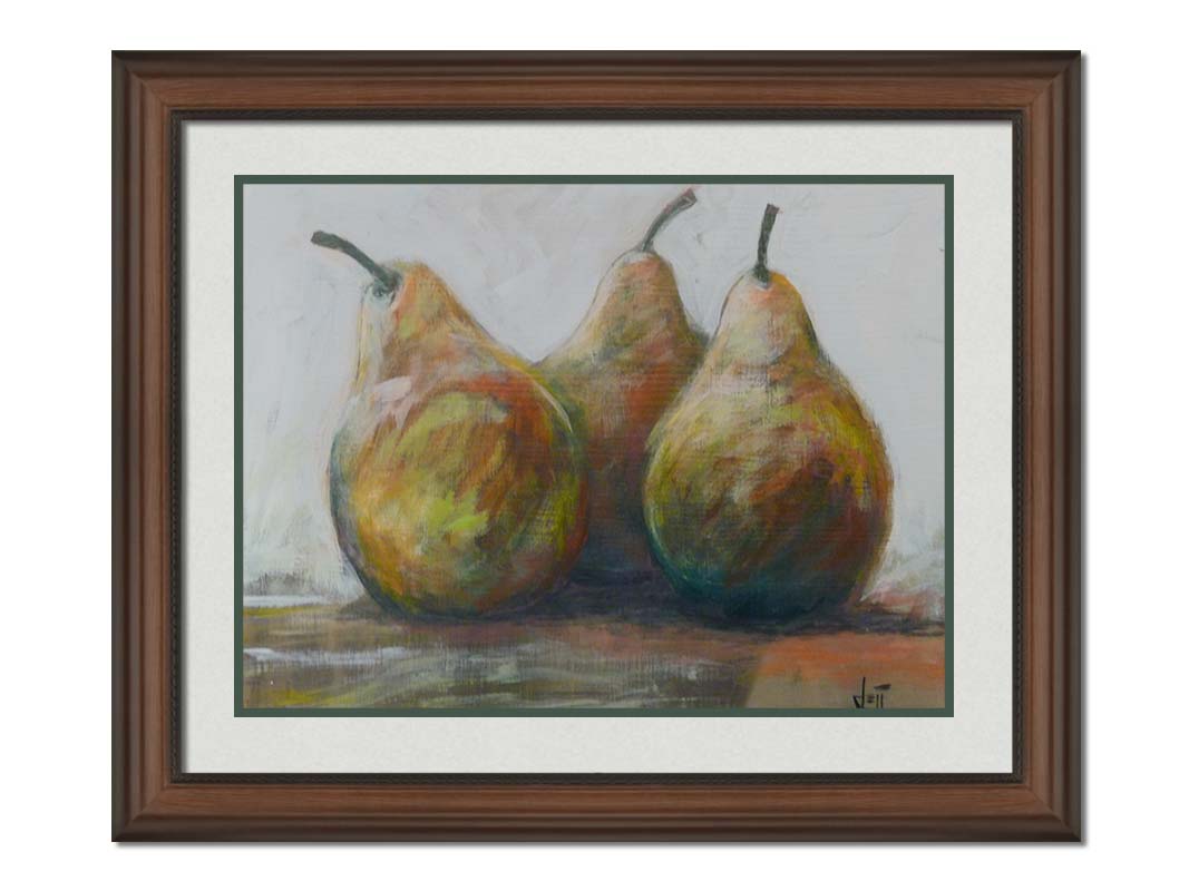 Three Plump Pears by Jeff Boutin